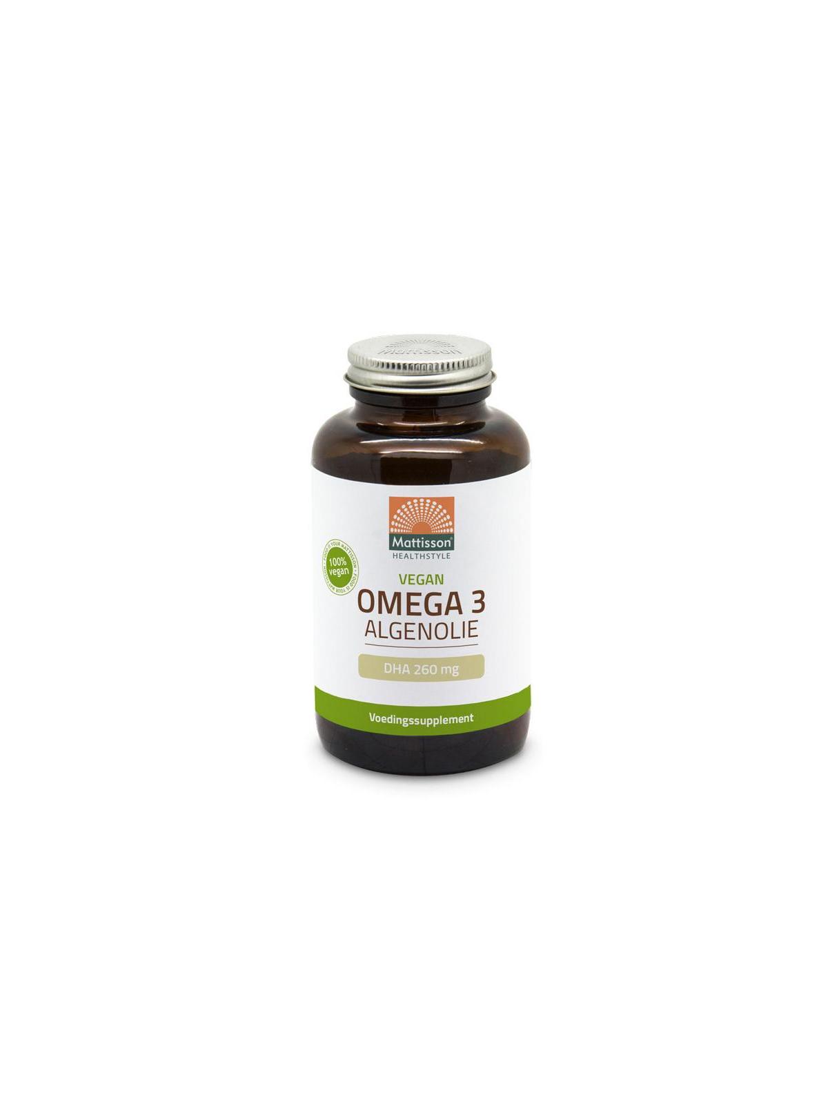 Vegan omega-3 algenolie DHA 260mg