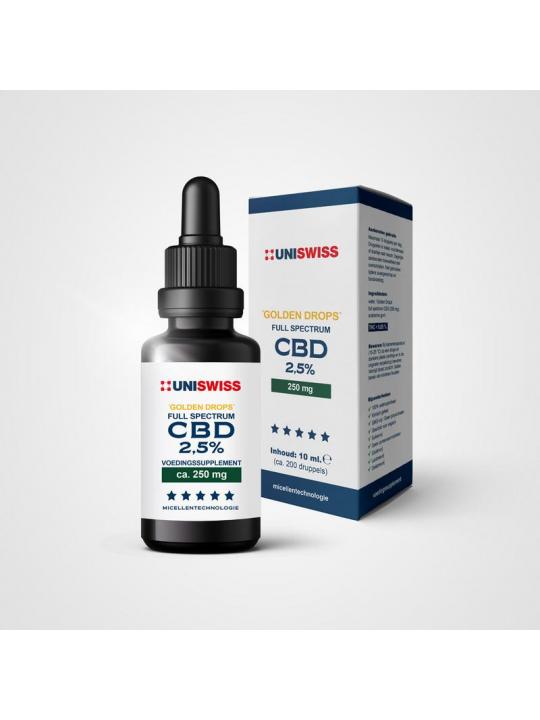 CBD full spectrum 2,5% golden drops