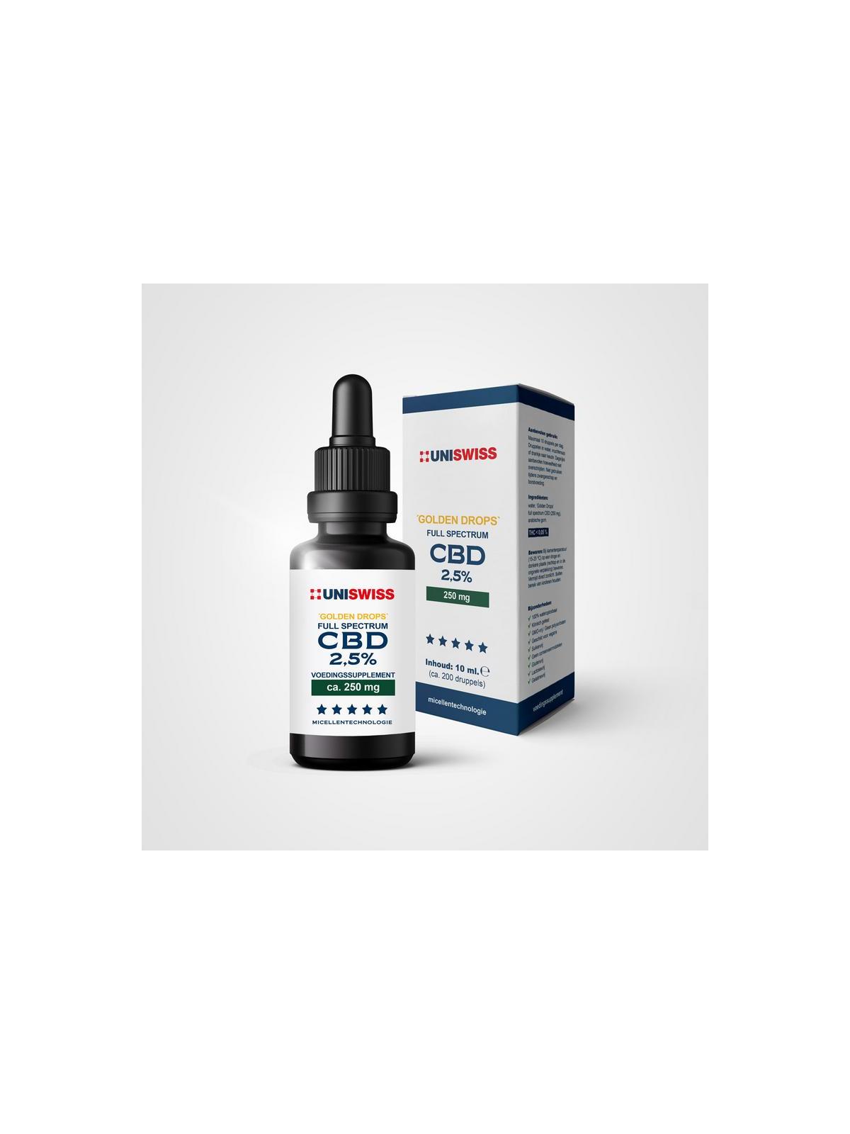 CBD full spectrum 2,5% golden drops