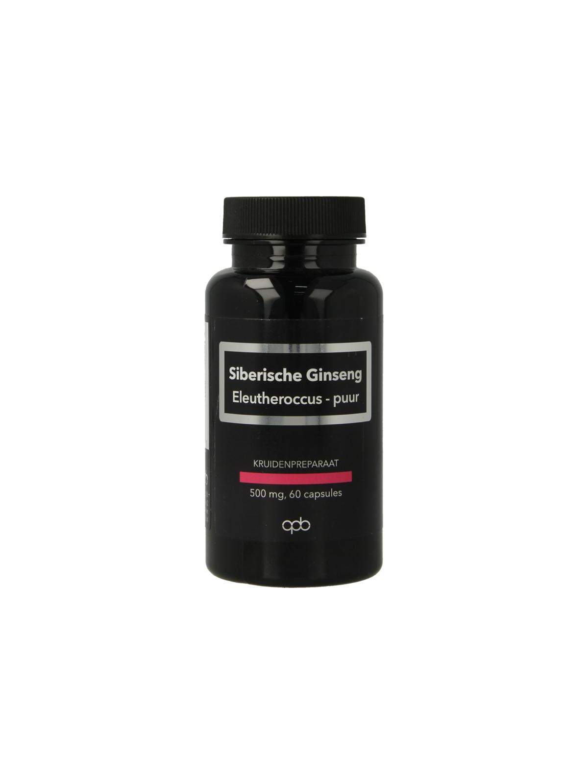 Siberische ginseng/eleutherococcus 500mg