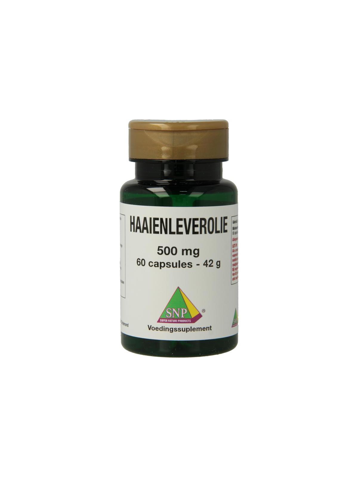 Haaienleverolie 500 mg