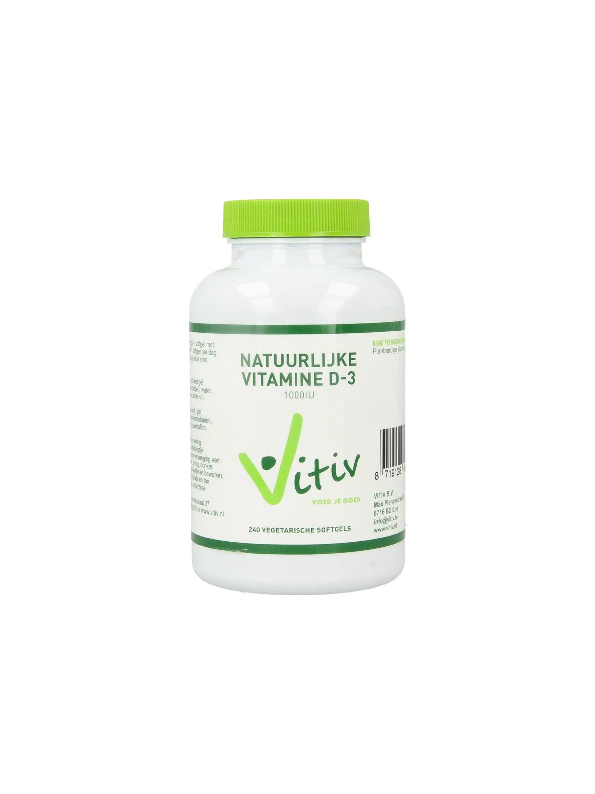 Vitamine D3 1000IU 25mcg vega