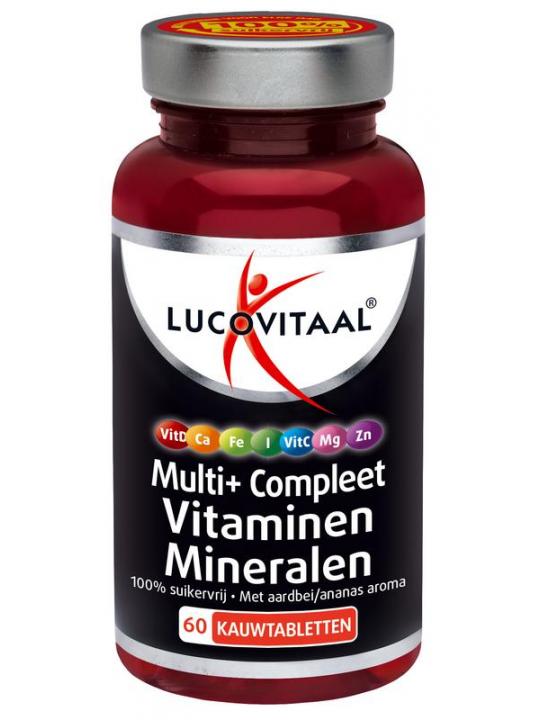 Multi vitaminen & mineralen kauwtablet