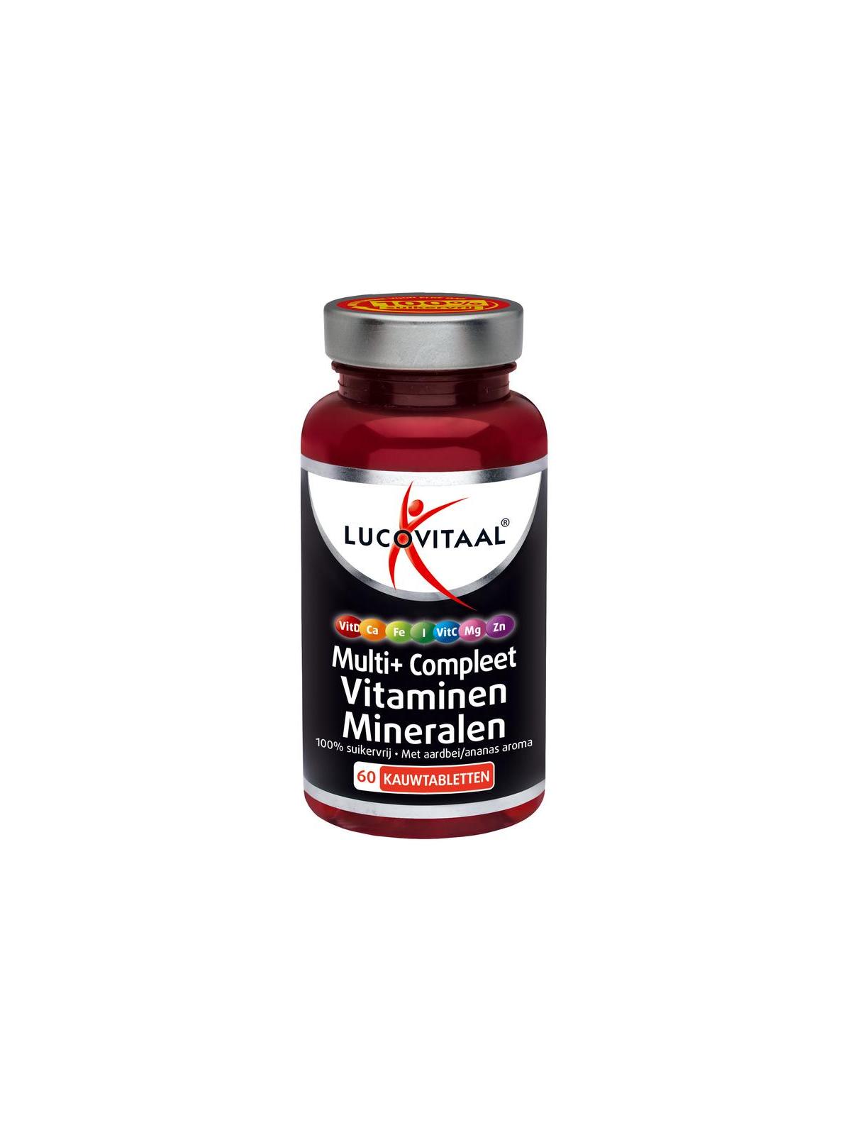 Multi vitaminen & mineralen kauwtablet