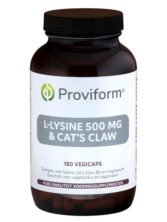 L-lysine 500mg & cat's claw