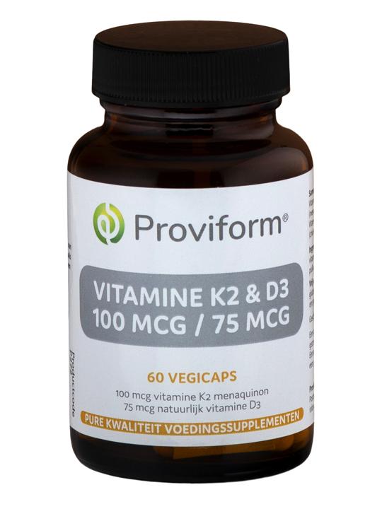 Vitamine K2 100mcg & D3 75mcg
