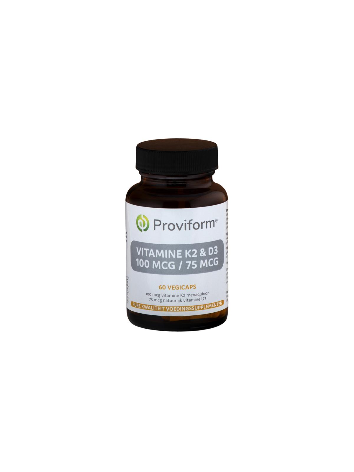 Vitamine K2 100mcg & D3 75mcg