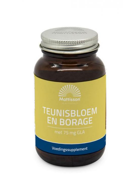 Teunisbloem en borage met 75mg GLA