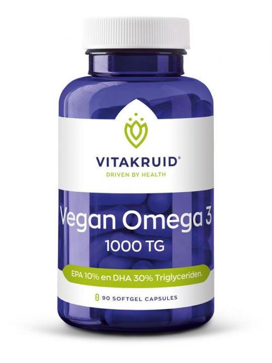 Vegan omega 3 1000 triglyceriden 300 DHA 100 EPA