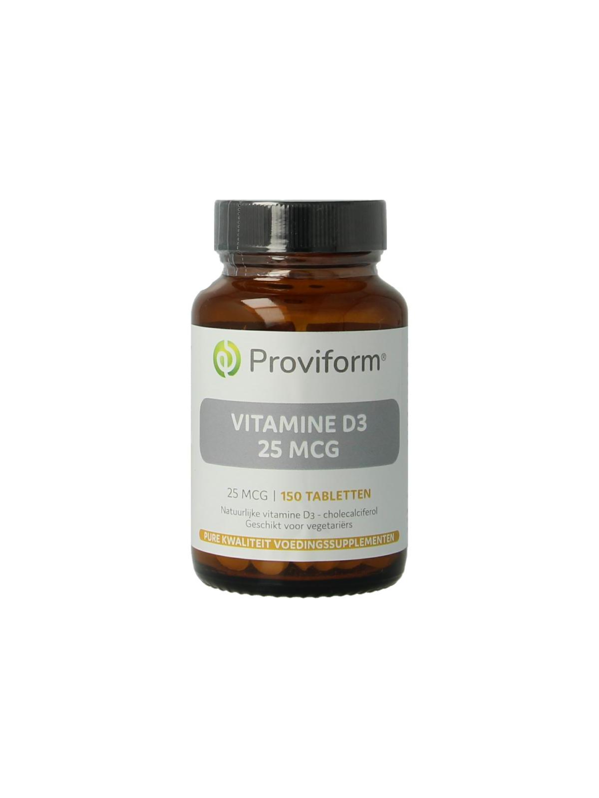 Vitamine D3 25mcg (1000IE)