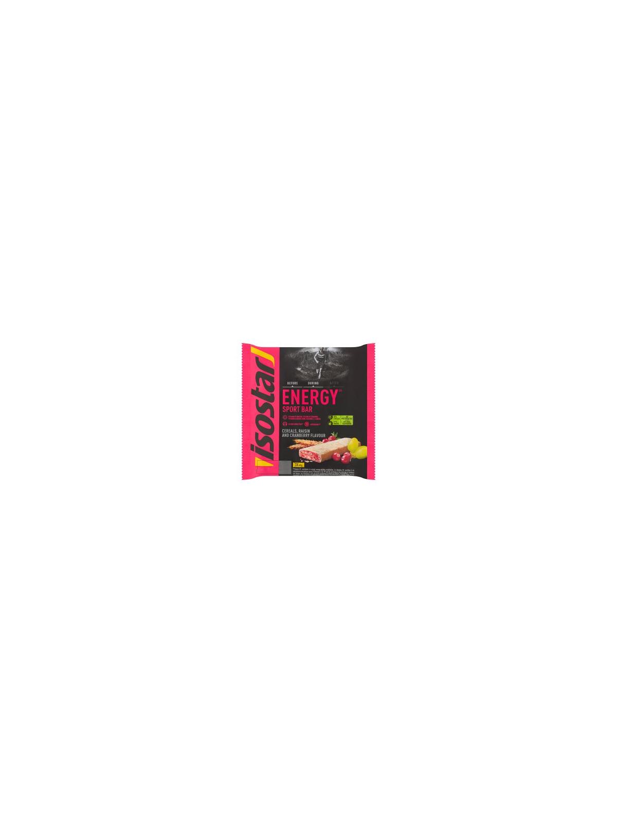 Energy sport bar cereals raisin cranberry 3 x 40g