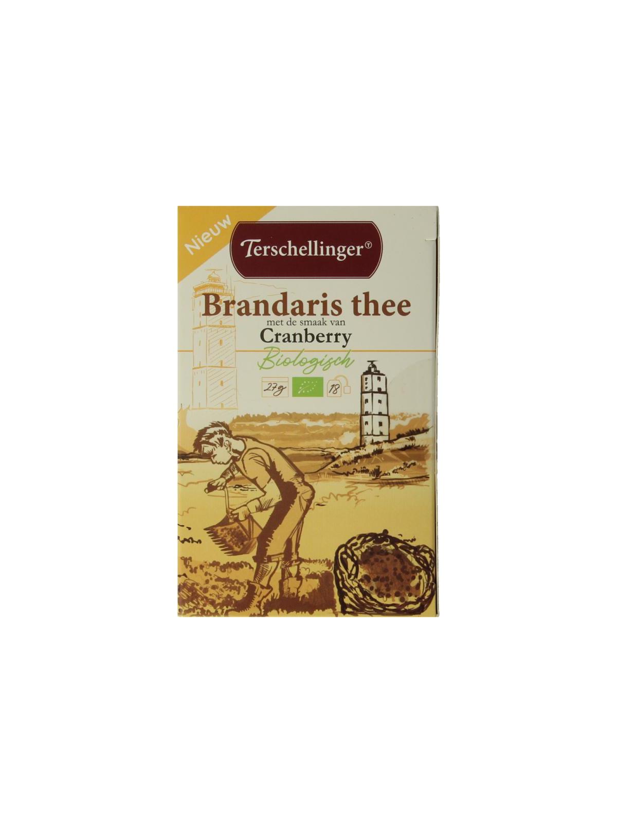 Zwarte thee cranberry bio