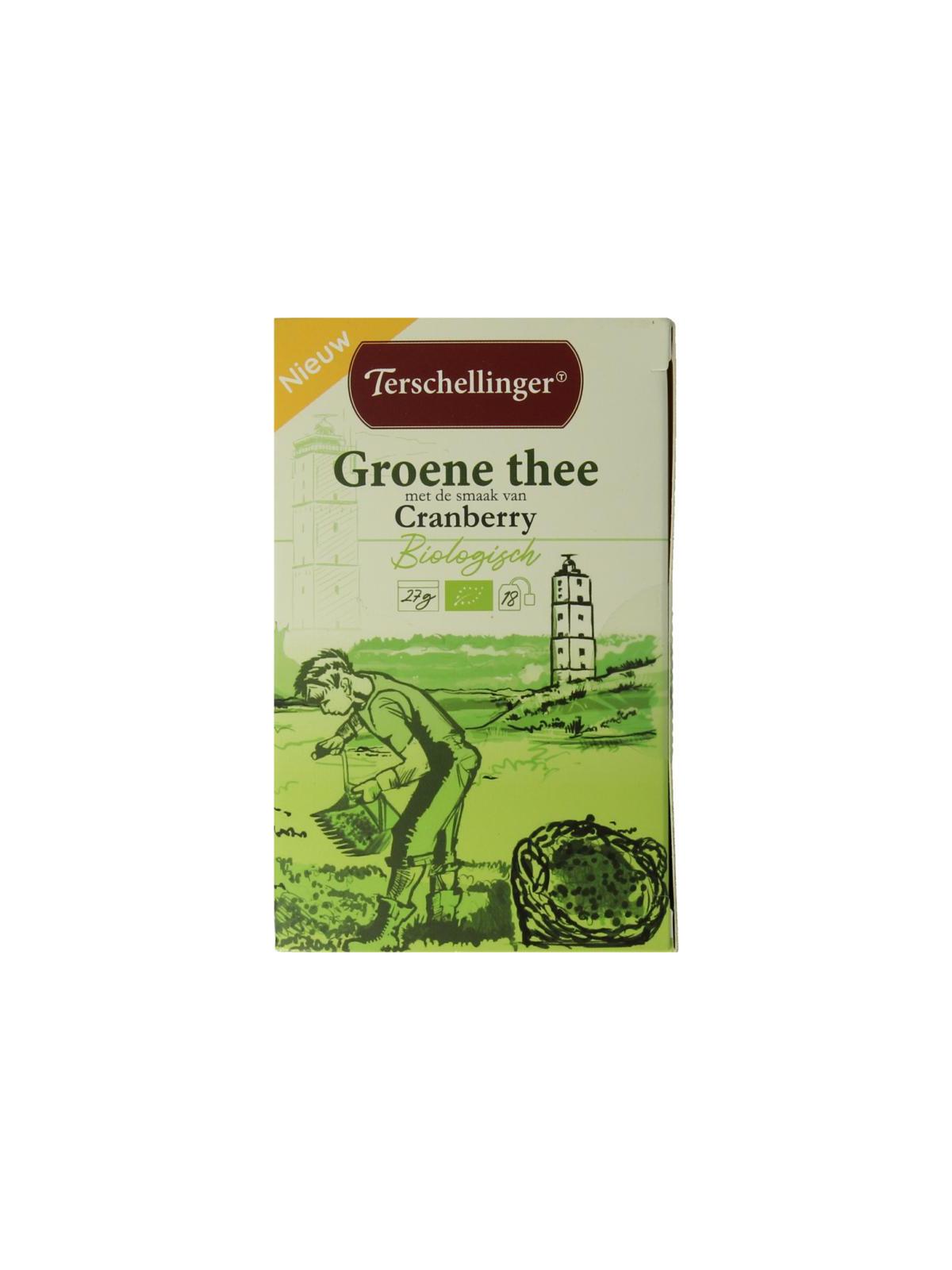 Groene thee cranberry bio