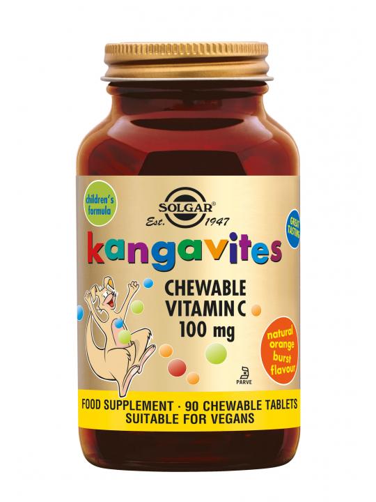 Kangavites Vitamine C 100 mg kauwtabletten voor Ki