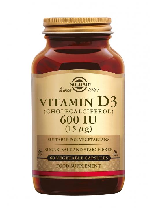 Vitamine D-3 600 IU capsules