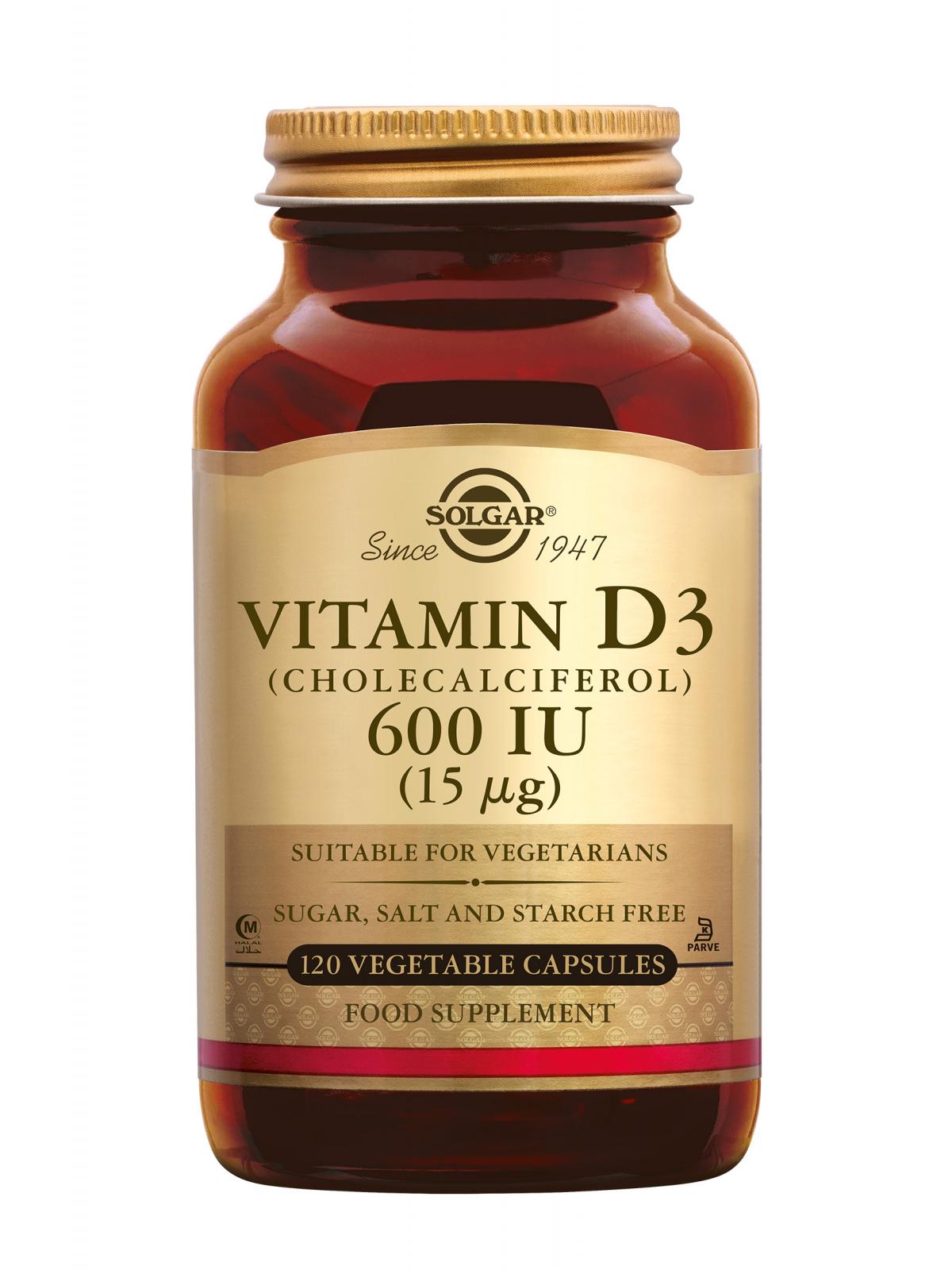 Vitamine D-3 600 IU capsules