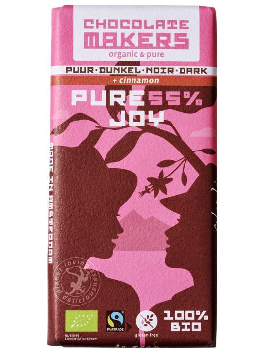 Pure joy 55% puur met kaneel bio