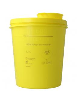 Naaldencontainer 1.7 liter geel gerecycled plastic