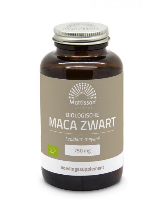Zwarte maca 750mg bio