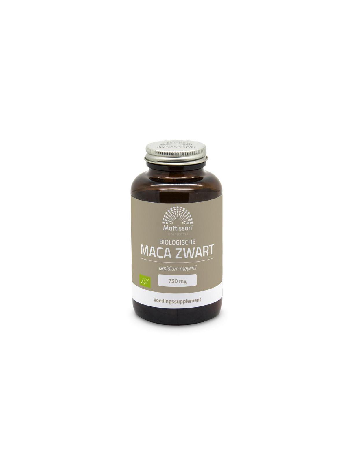 Zwarte maca 750mg bio