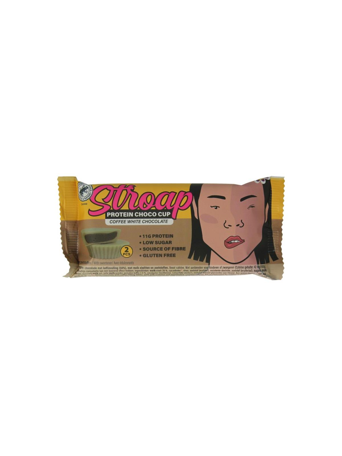 Protein choco cup coffee white chocolate