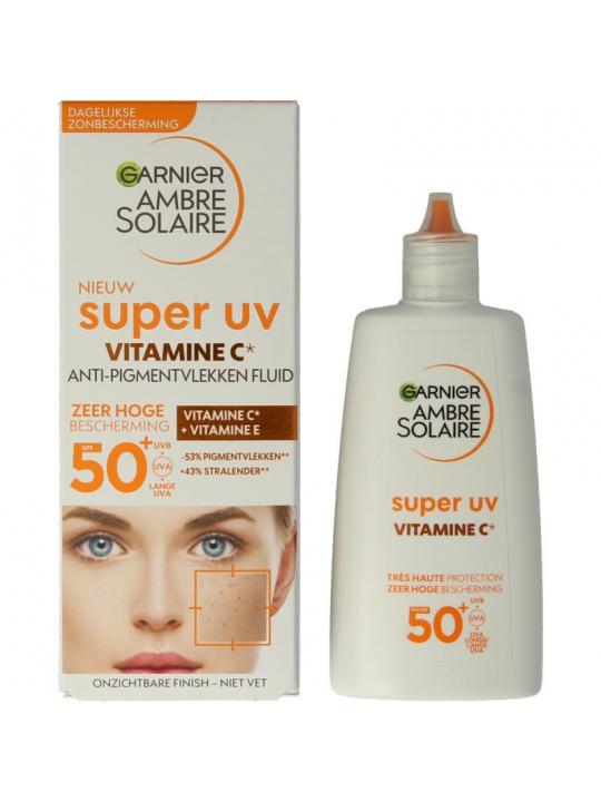 Ambre Solaire Fluid vitamine C super UV SPF50+