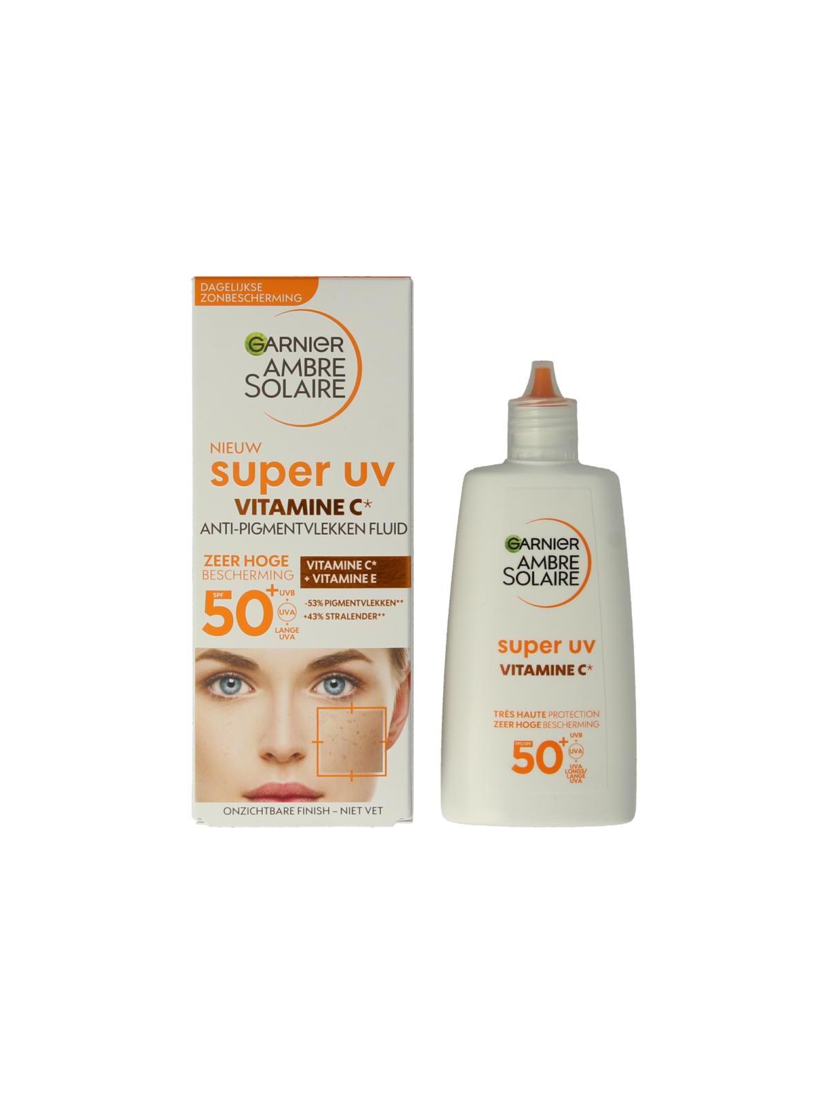 Ambre Solaire Fluid vitamine C super UV SPF50+