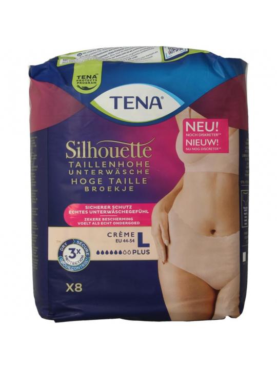 Tena Silhouet plus high waist creme large