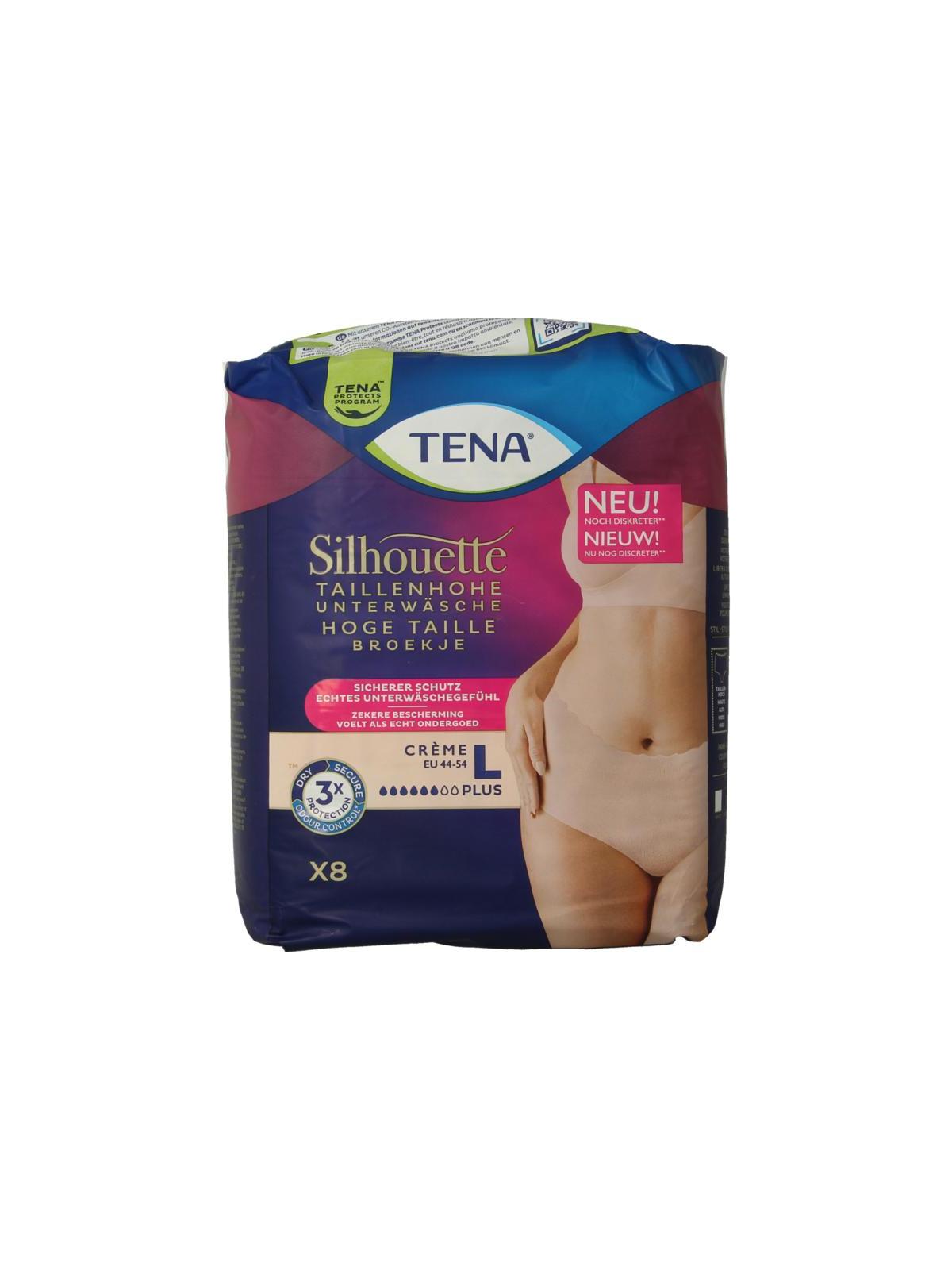 Tena Silhouet plus high waist creme large