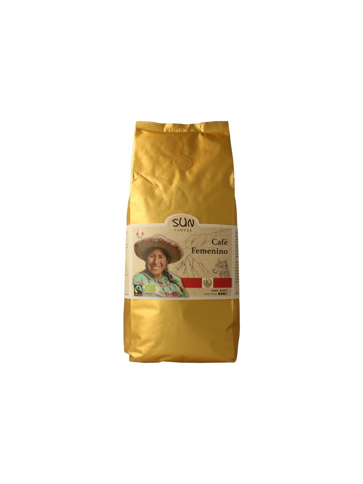 Sun Coffee Cafe femenino bonen dark roast