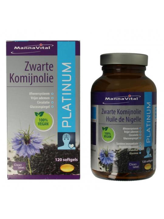 Mannavital Zwarte komijnolie platinum