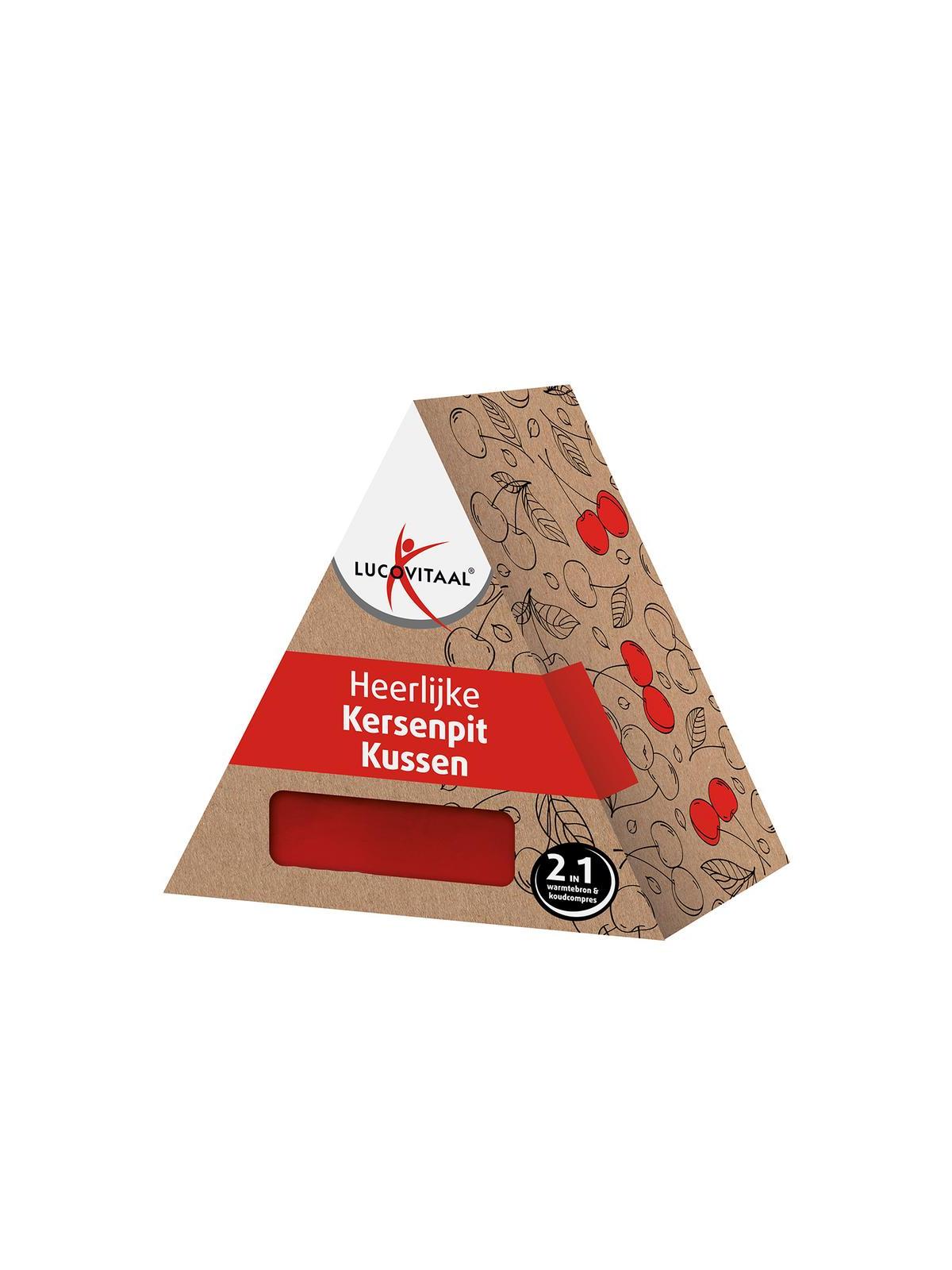 Lucovitaal kersenpit kussen vierkant