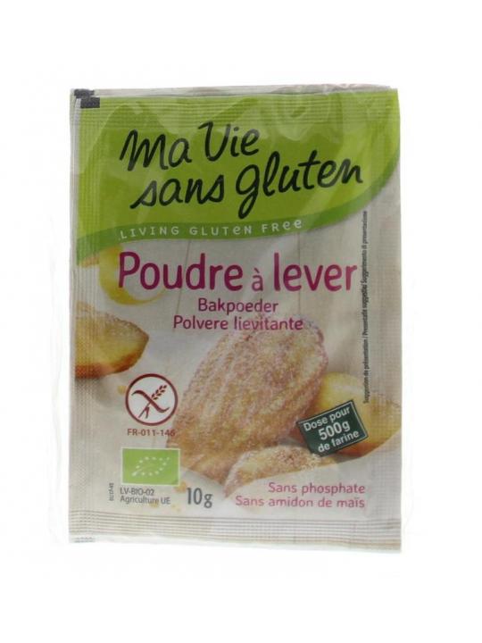 Bakpoeder 4 x 10 gram glutenvrij bio