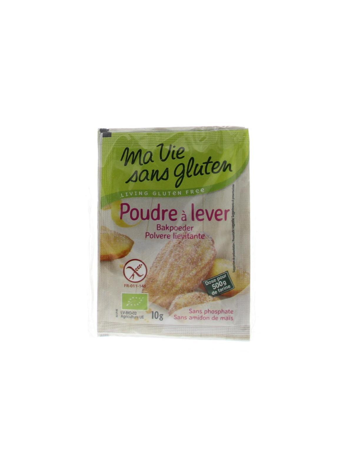 Bakpoeder 4 x 10 gram glutenvrij bio