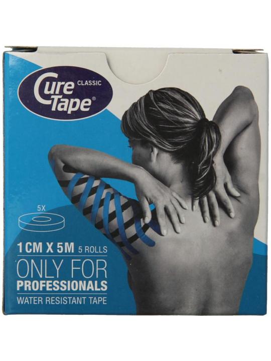 Kinesiotape blauw 1cm x 5m