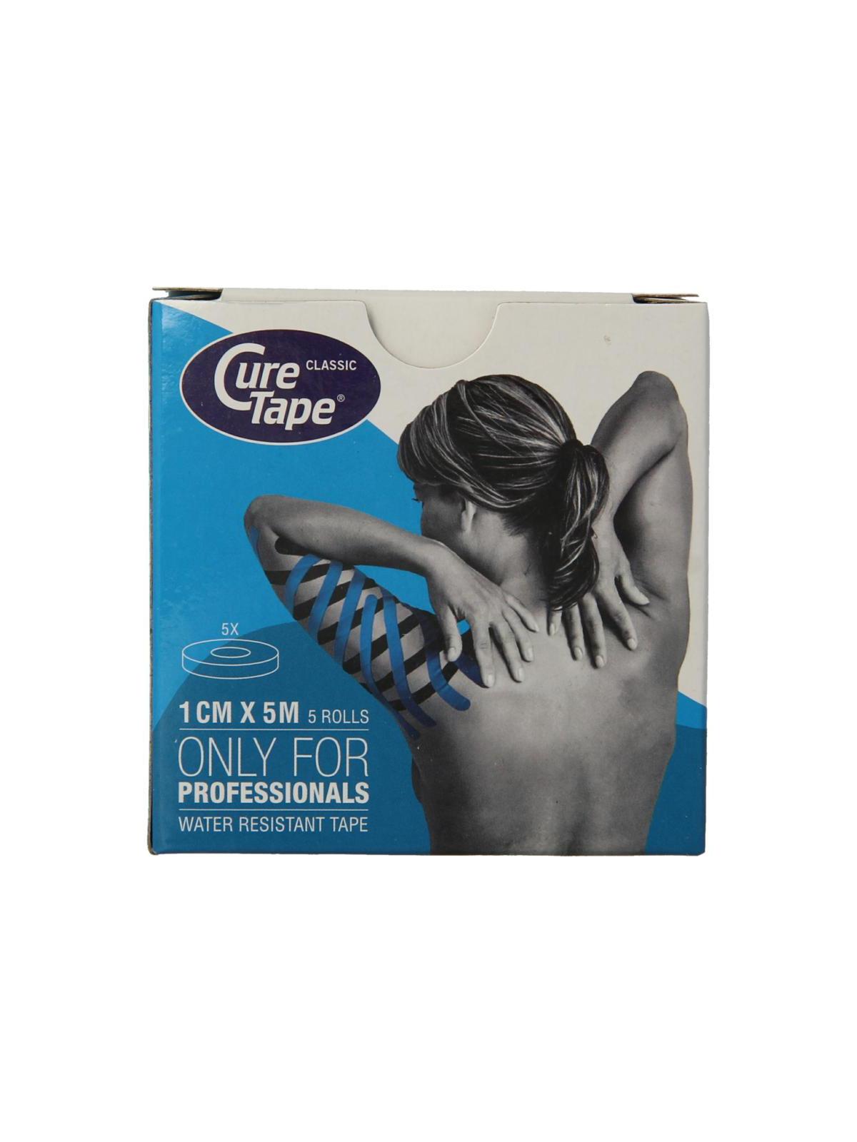 Kinesiotape blauw 1cm x 5m