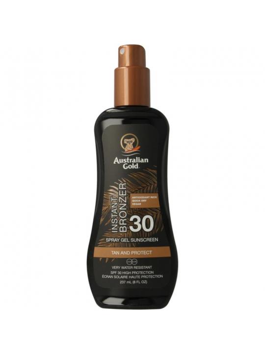 Australian Gold spray gel bronzer spf30