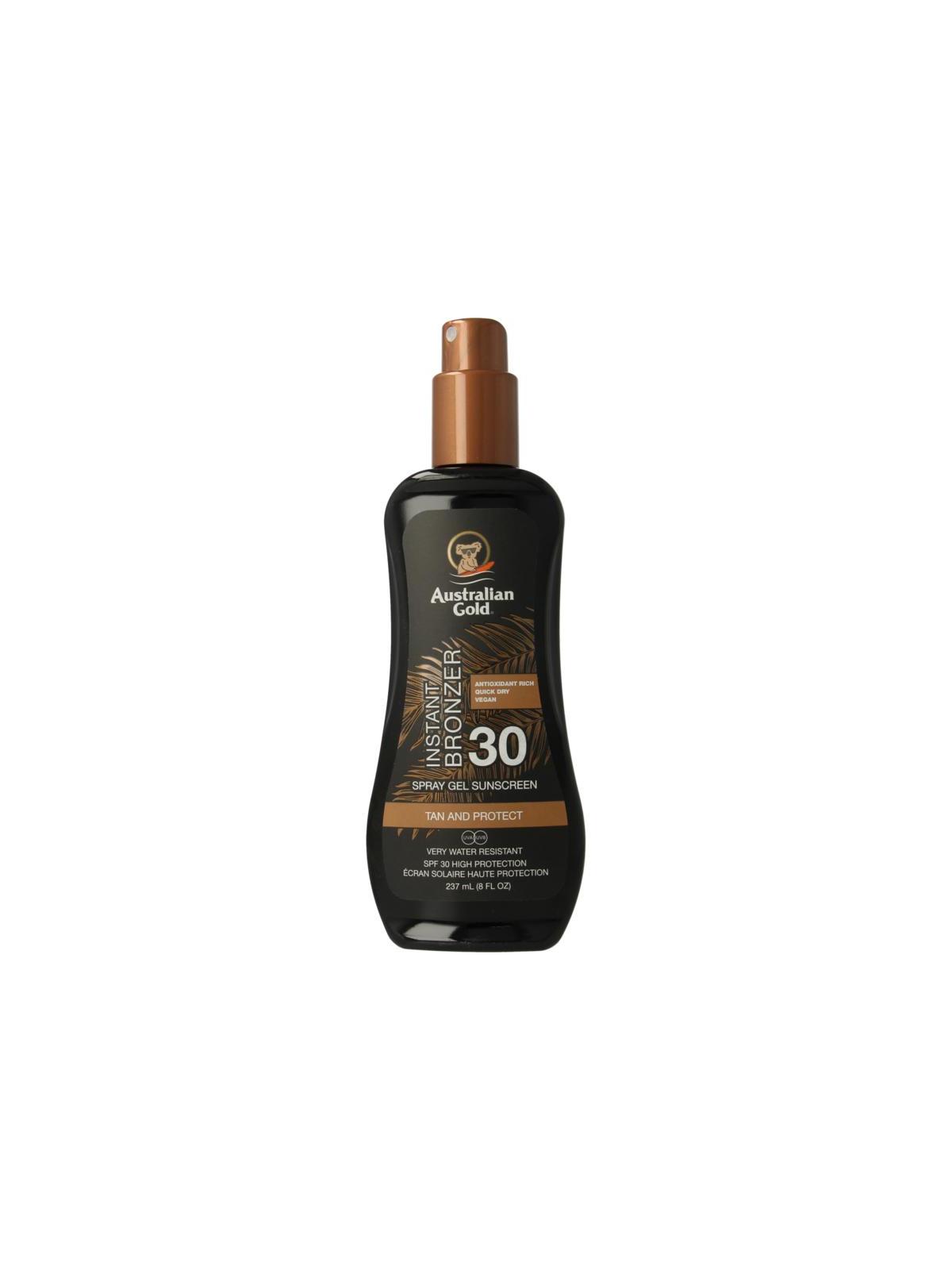 Australian Gold spray gel bronzer spf30