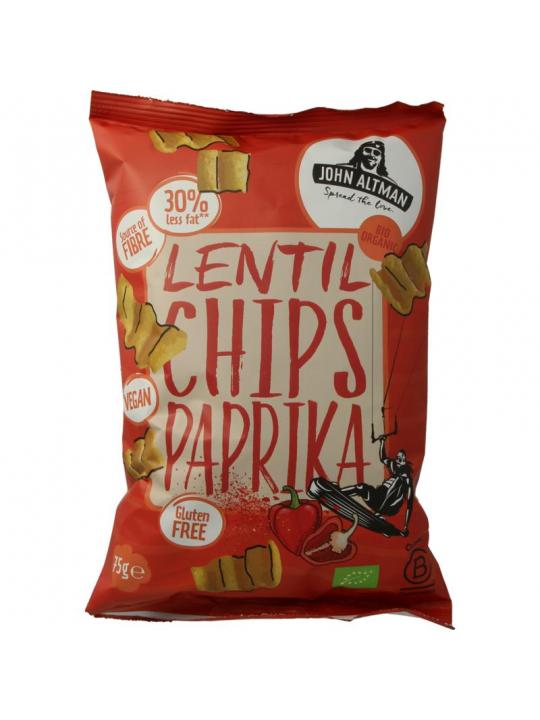 Lentil chips paprika bio
