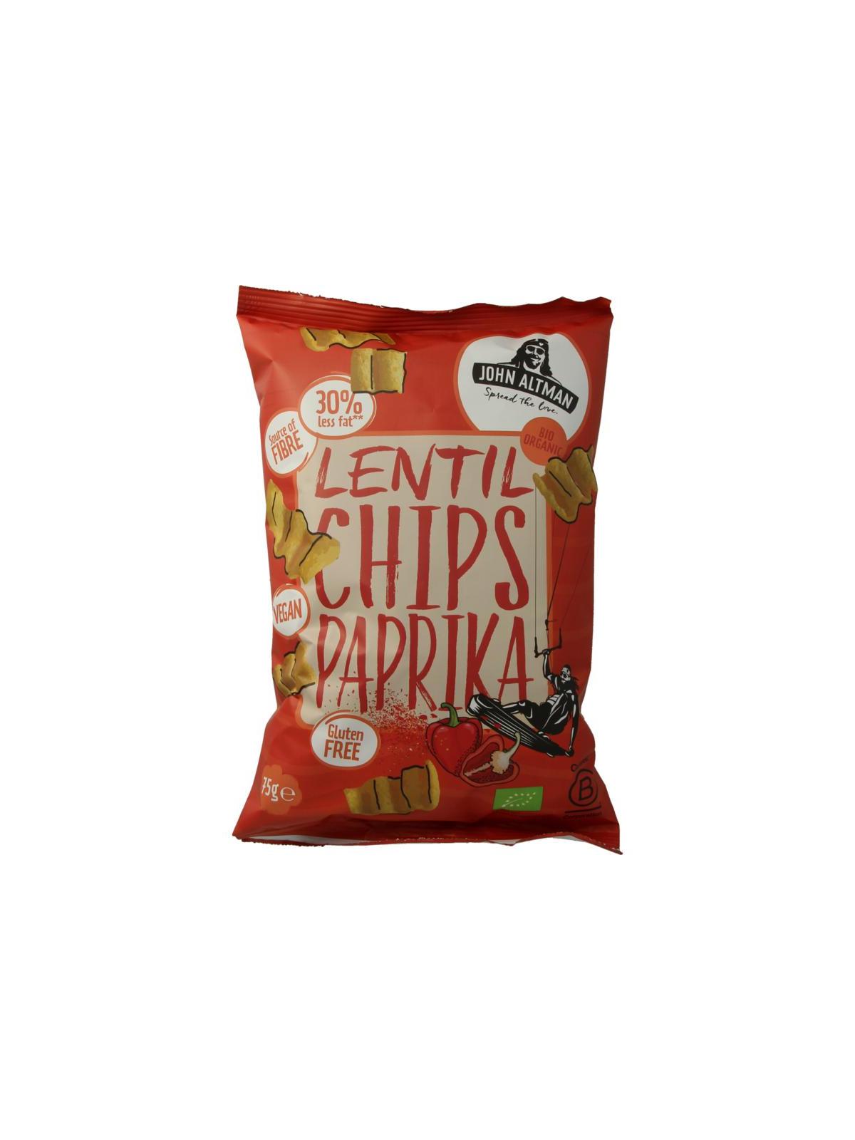Lentil chips paprika bio