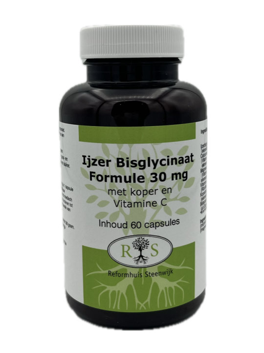 Ijzer bisglycinaat formule 30 mg 60 caps