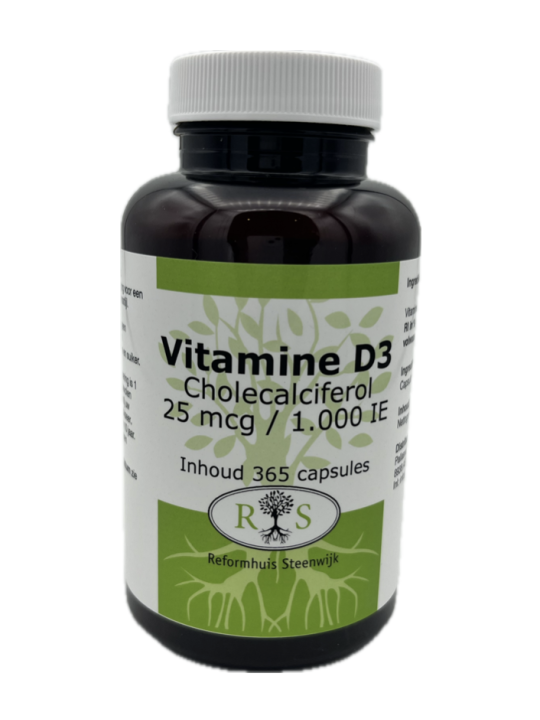 Vitamine D3 Cholecalciferol 25 ug / 1000 IE 365 caps