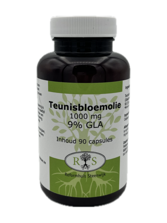 Teunisbloemolie 1000 mg 9% GLA 90 caps