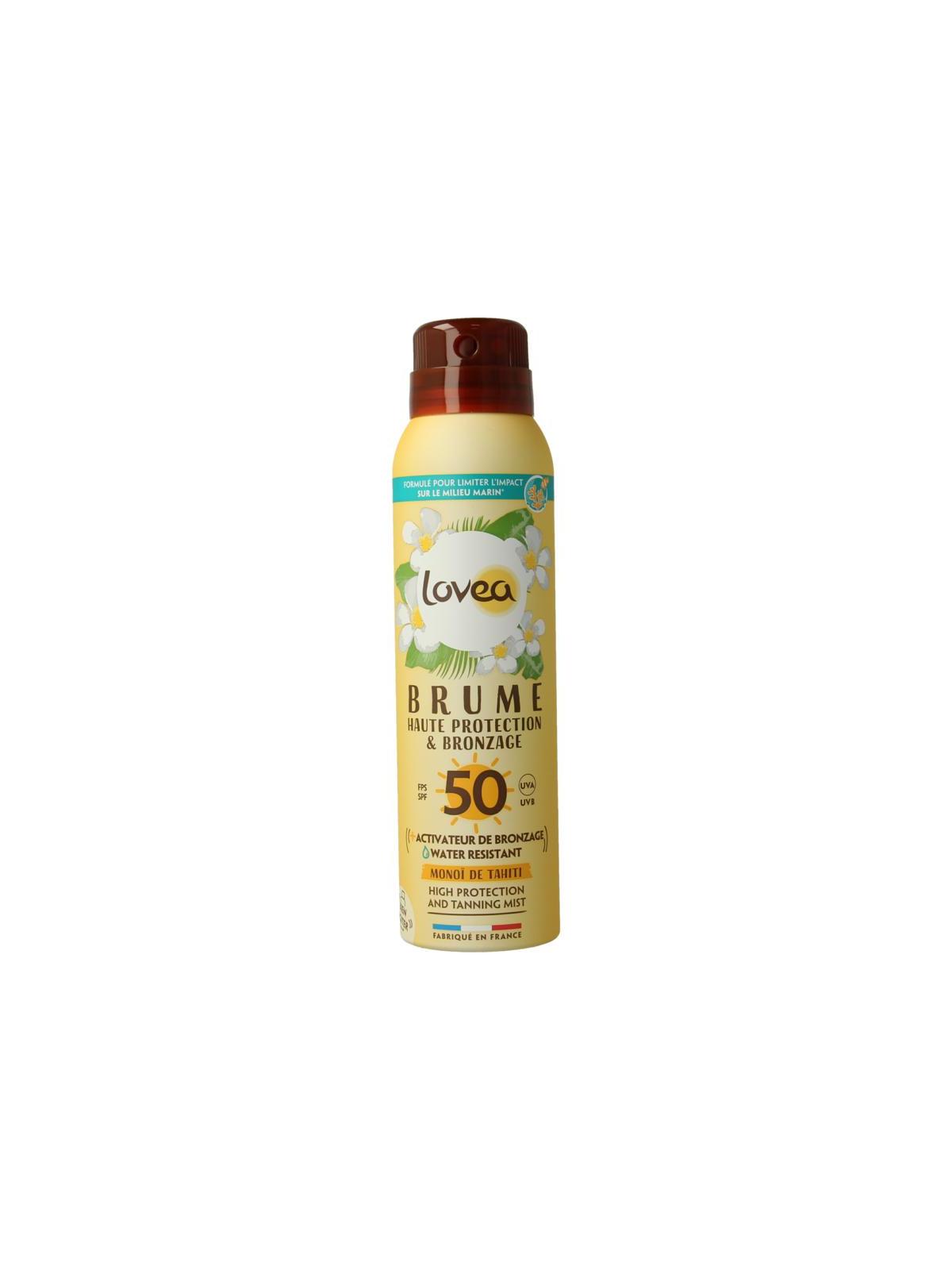 Lovea high prot & tanning mist spf50