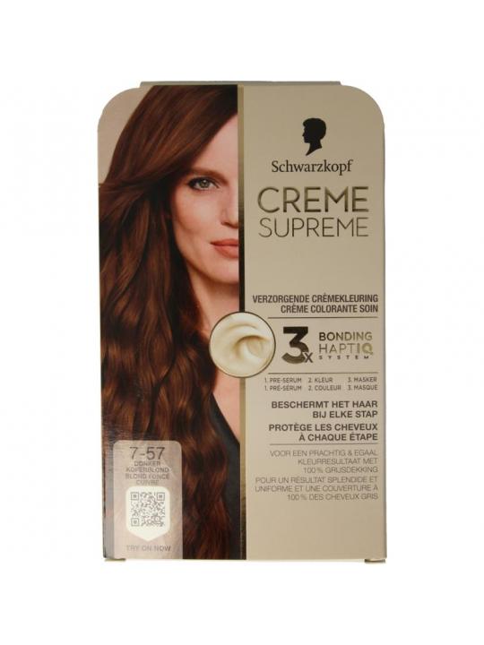 Schwarzkopf Creme supreme 7-57 donker blond