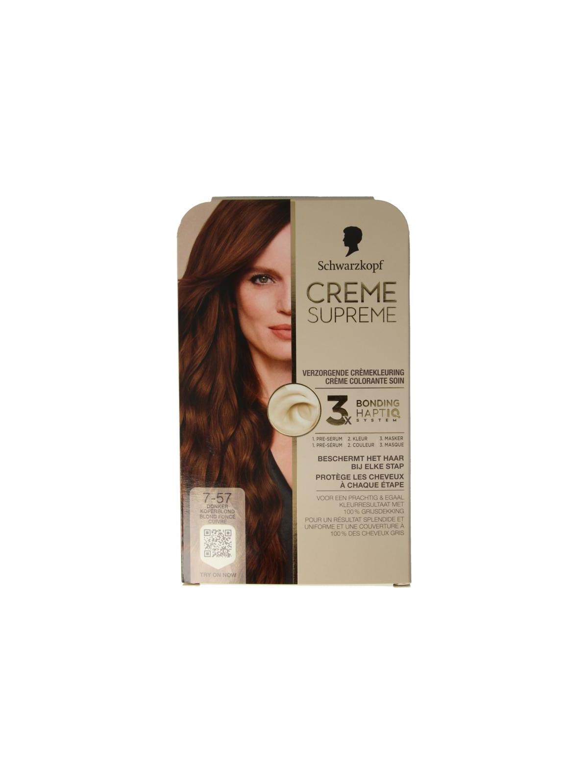 Schwarzkopf Creme supreme 7-57 donker blond