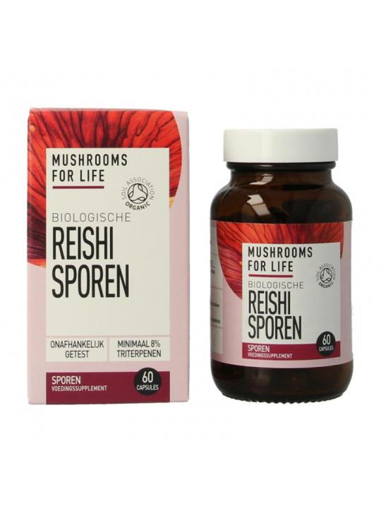 Reishi spore paddenstoel bio