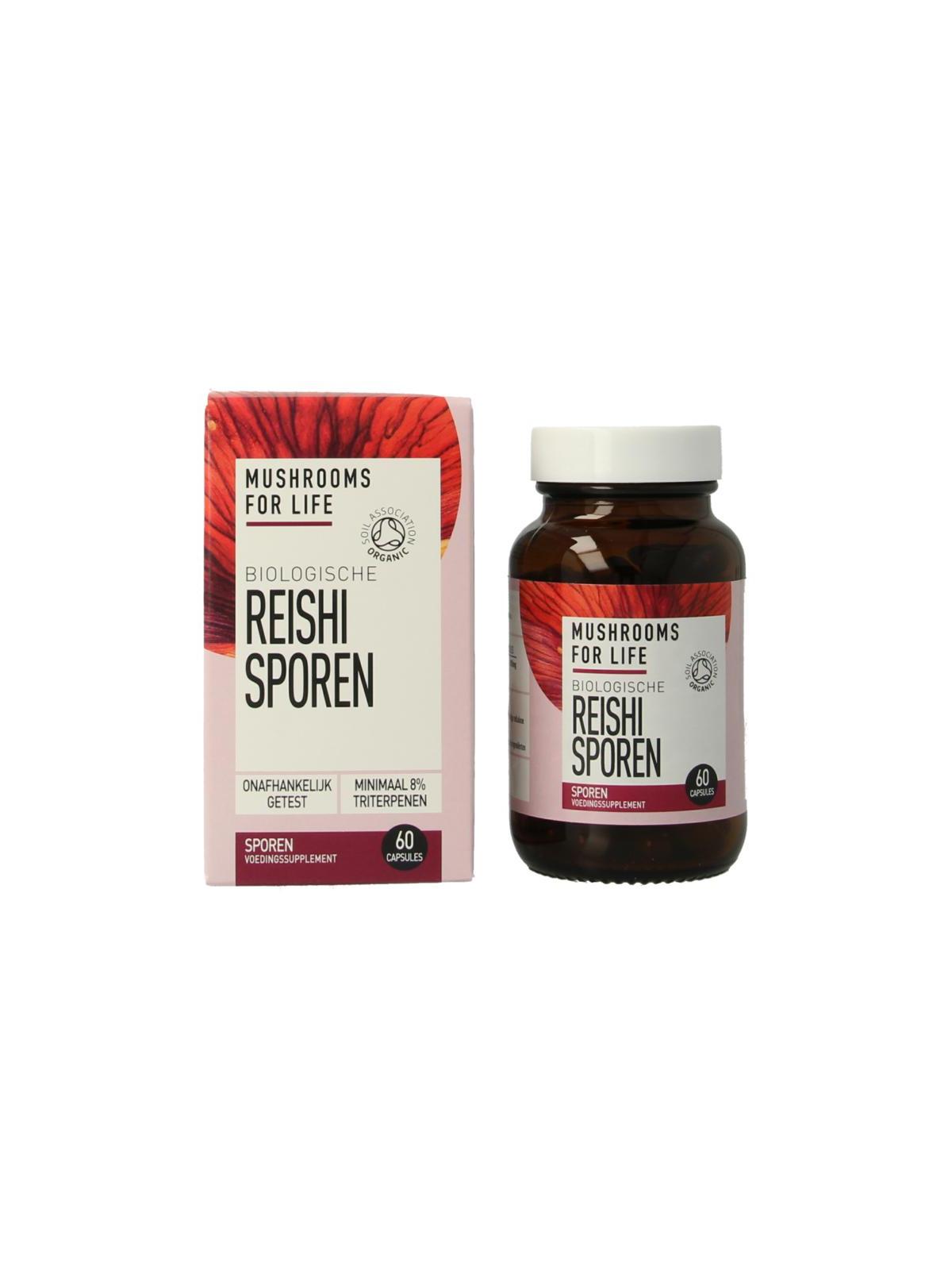 Reishi spore paddenstoel bio