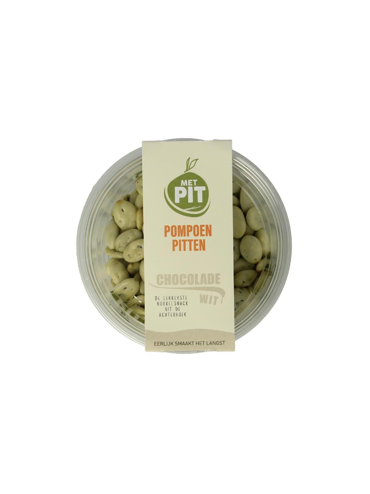 Met Pit Pompoenpitten witte chocolade