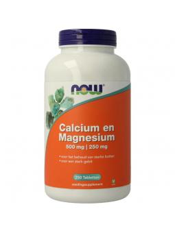 NOW calcium 500mg magnesium 250mg
